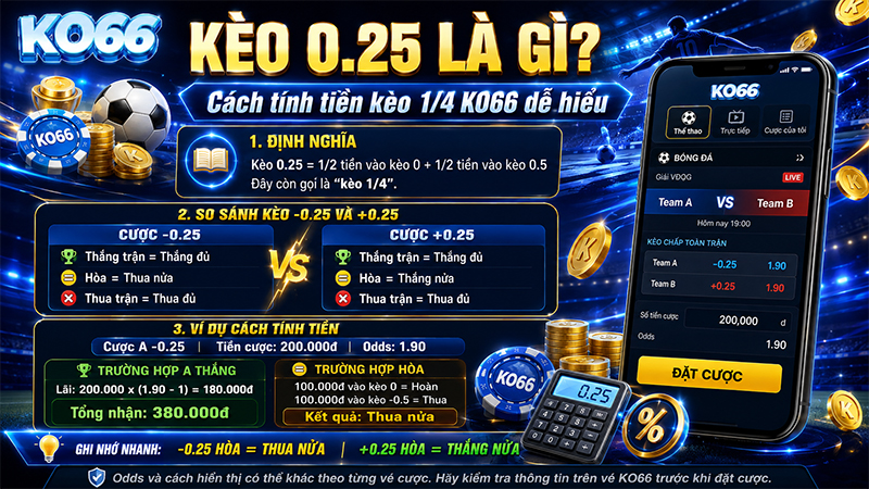 Kèo 0.25 Là Gì