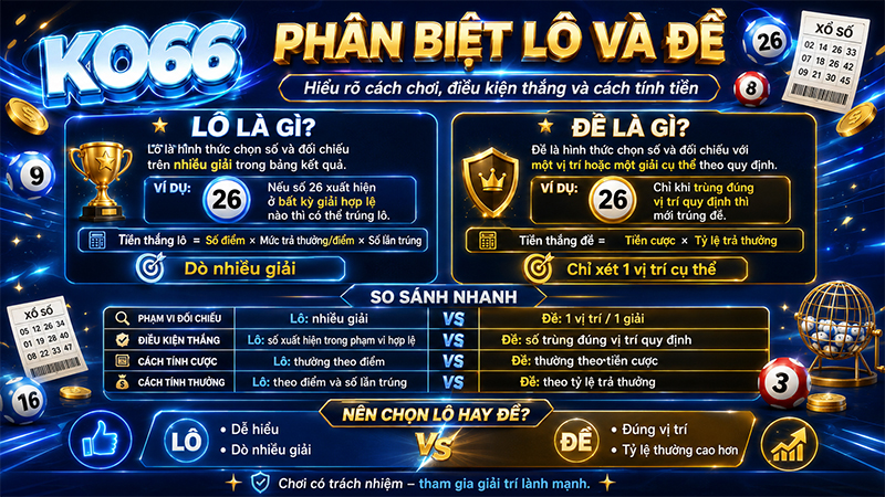 Phân biệt lô và đề